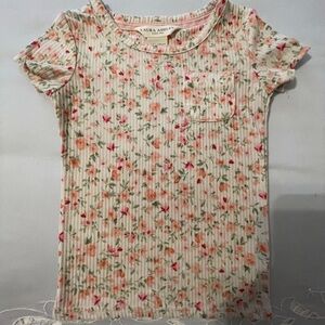 Laura Ashley Kids Floral Tee - Pink and Green